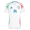 Calidad Premium Camiseta CHIESA #14 Italia Euro 2024 Segunda Equipación Visitante Hombre - Versión Hincha - camisetasfutbol