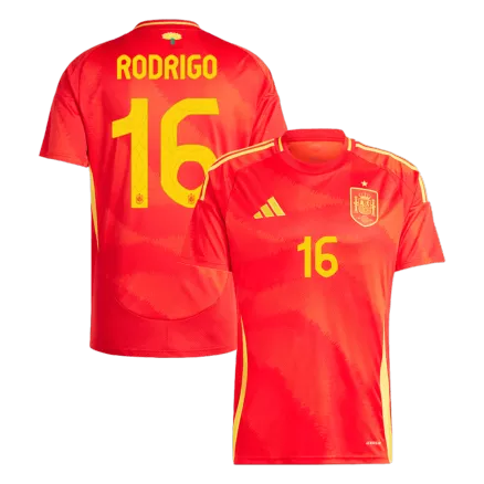 Camiseta RODRIGO #16 España Euro 2024 Primera Equipación Local Hombre - Versión Hincha - camisetasfutbol