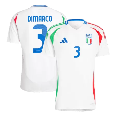 Calidad Premium Camiseta DIMARCO #3 Italia Euro 2024 Segunda Equipación Visitante Hombre - Versión Hincha - camisetasfutbol