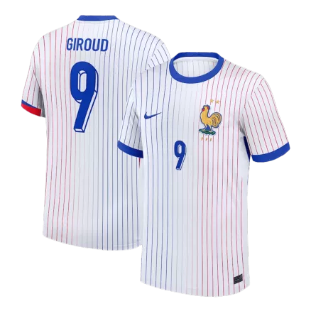 Camiseta GIROUD #9 Francia Euro 2024 Segunda Equipación Visitante Hombre - Versión Hincha - camisetasfutbol