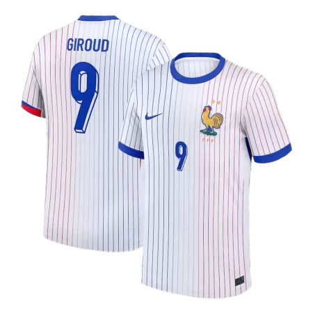 Calidad Premium Camiseta GIROUD #9 Francia Euro 2024 Segunda Equipación Visitante Hombre - Versión Hincha - camisetasfutbol