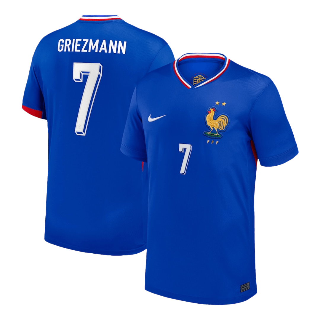 Calidad Premium Camiseta GRIEZMANN #7 Francia Euro Primera Equipación Local Hombre - Versión Hincha - camisetasfutbol