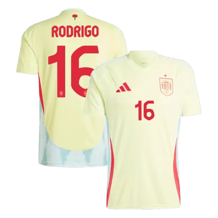 Camiseta RODRIGO #16 España Euro 2024 Segunda Equipación Visitante Hombre - Versión Hincha - camisetasfutbol