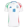 Calidad Premium Camiseta BARELLA #18 Italia Euro 2024 Segunda Equipación Visitante Hombre - Versión Hincha - camisetasfutbol