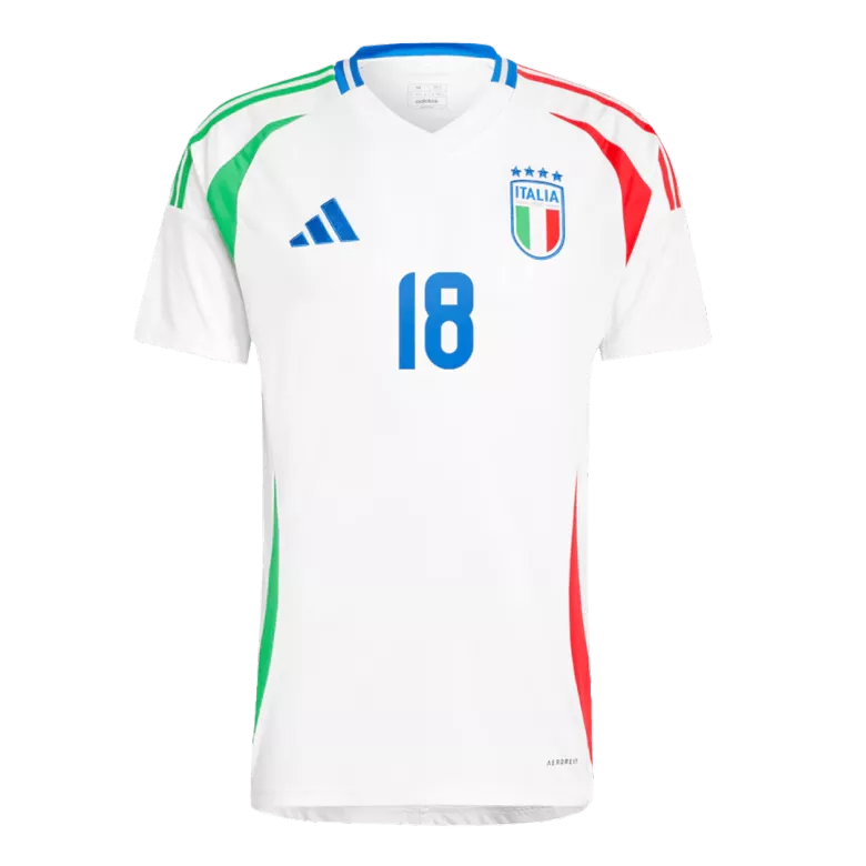 Camiseta BARELLA #18 Italia Euro 2024 Segunda Equipación Visitante Hombre - Versión Hincha - camisetasfutbol