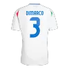 Calidad Premium Camiseta DIMARCO #3 Italia Euro 2024 Segunda Equipación Visitante Hombre - Versión Hincha - camisetasfutbol