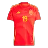 Camiseta LAMINE YAMAL #19 España Euro 2024 Primera Equipación Local Hombre - Versión Hincha - camisetasfutbol