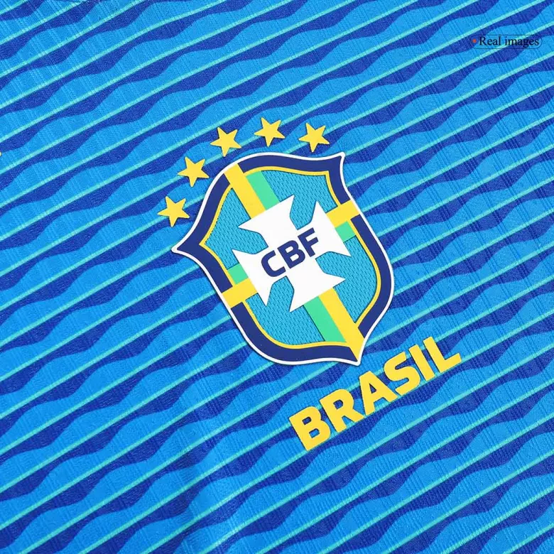 Camiseta Auténtica Brazil Copa América 2024 Segunda Equipación Visitante Hombre - Versión Jugador - camisetasfutbol