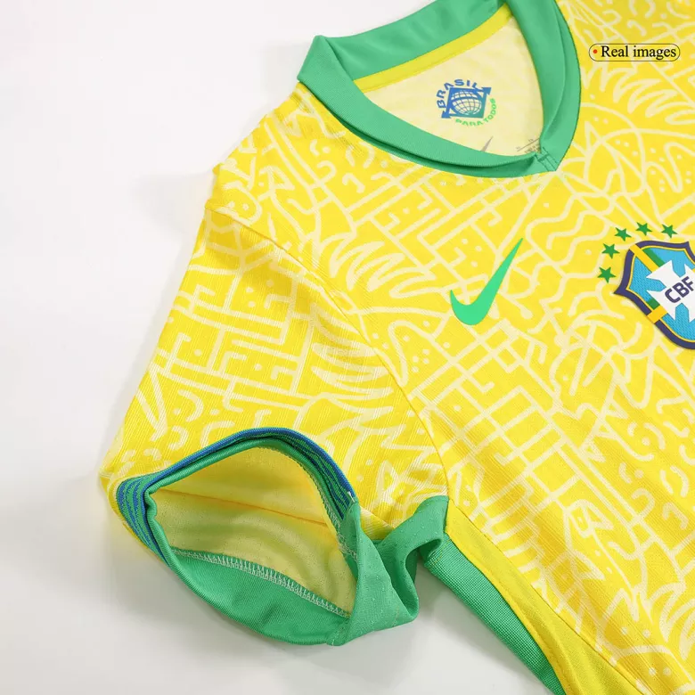 Camiseta Auténtica Brazil Copa América 2024 Primera Equipación Local Hombre - Versión Jugador - camisetasfutbol