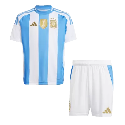 Miniconjunto Argentina 2024 Primera Equipación Local Niño (Camiseta + Pantalón Corto) - camisetasfutbol