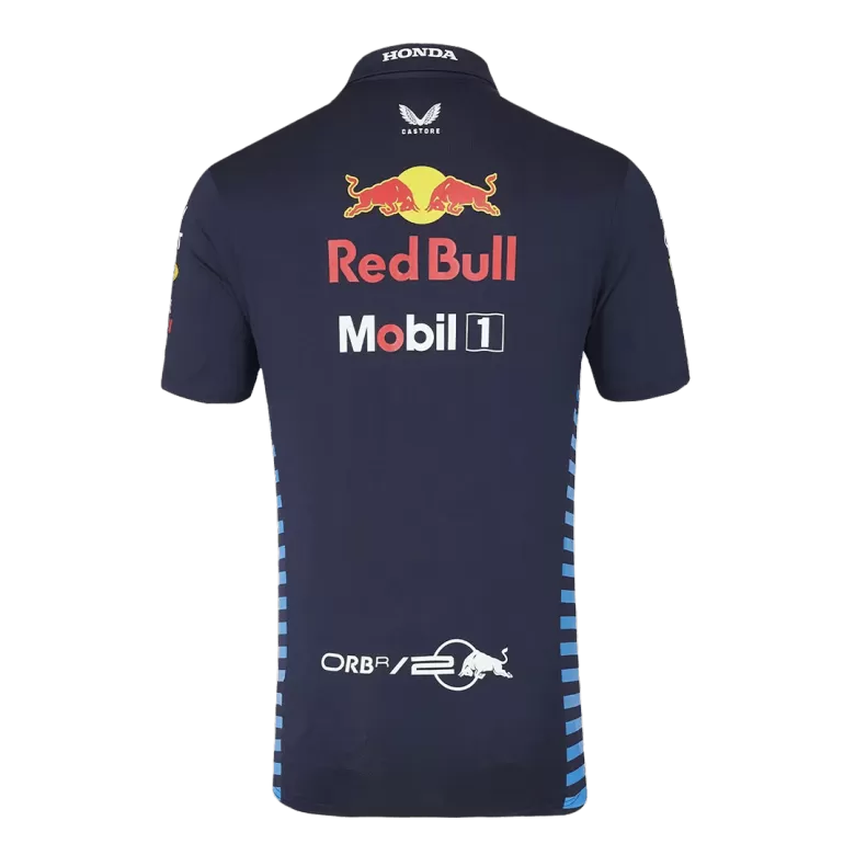 Camiseta Tipo Polo de Oracle Red Bull F1 Racing Team Polo 2024 Black Hombre - camisetasfutbol