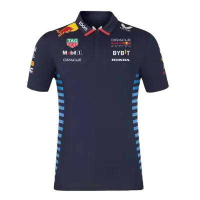 Camiseta Tipo Polo de Red Bull F1 Racing Team Polo 2024 - Navy Hombre - camisetasfutbol