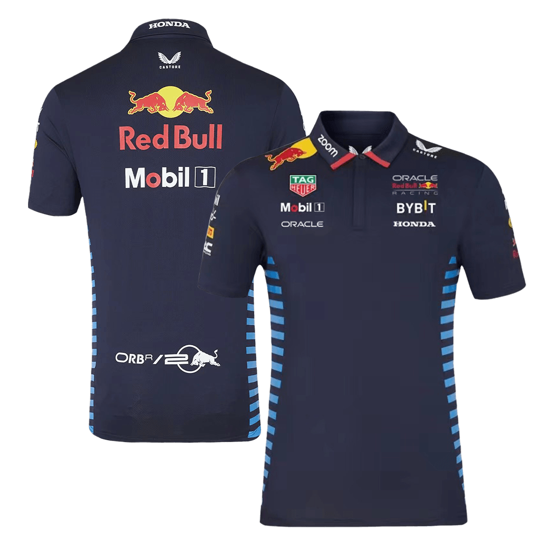 Camiseta Tipo Polo de Red Bull F1 Racing Team Polo - Navy Hombre - camisetasfutbol