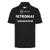 Camiseta Tipo Polo de Mercedes AMG Petronas F1 Racing Team Polo Black 2024 Hombre Negro - camisetasfutbol