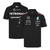 Calidad Premium Camiseta Tipo Polo de Mercedes AMG Petronas F1 Racing Team Polo Black 2024 Hombre Negro - camisetasfutbol