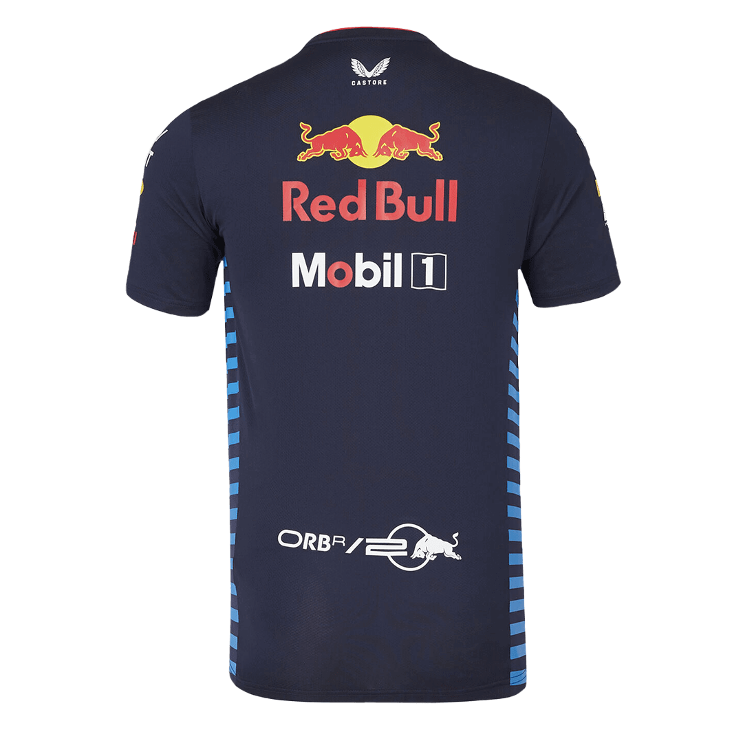 Calidad Premium Camiseta de Red Bull F1 Racing Team Set up T-Shirt - Navy Hombre Azul Profundo - camisetasfutbol