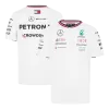 Calidad Premium Camiseta de Mercedes AMG Petronas F1 Racing Team T-Shirt White 2024 Hombre - camisetasfutbol