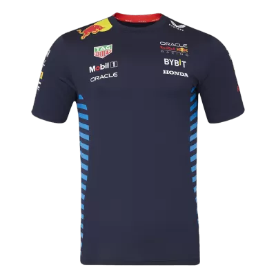 Calidad Premium Camiseta de Red Bull F1 Racing Team T-Shirt 2024  Talla Grande (3XL-5XL ) Black Hombre Negro - camisetasfutbol