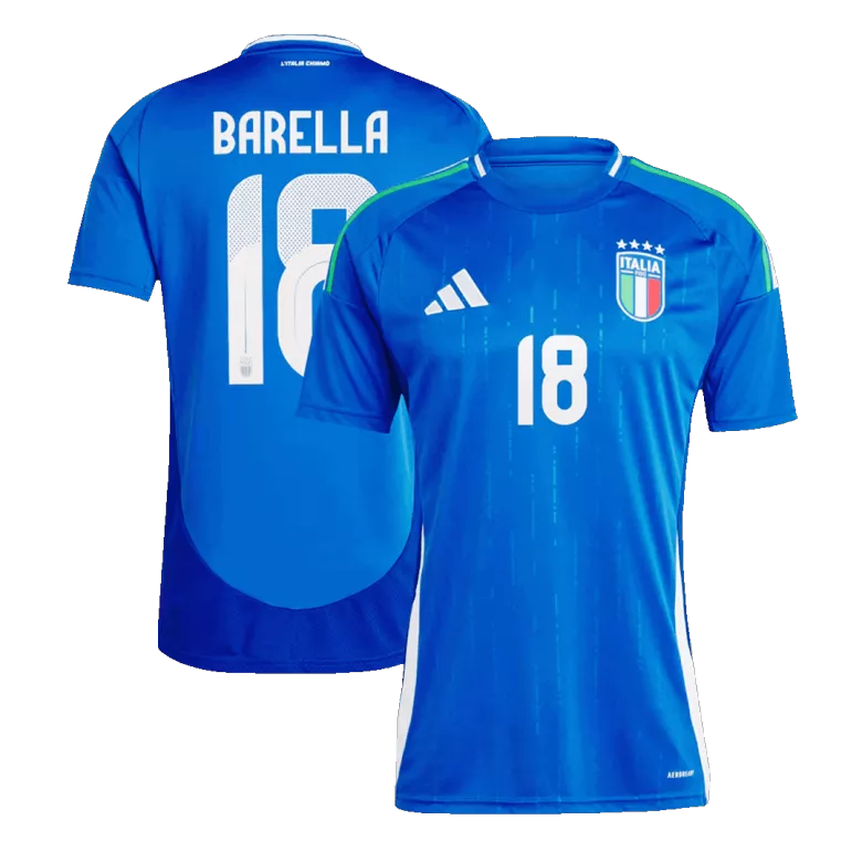 Camiseta BARELLA #18 Italia Euro 2024 Primera Equipación Local Hombre - Versión Hincha - camisetasfutbol