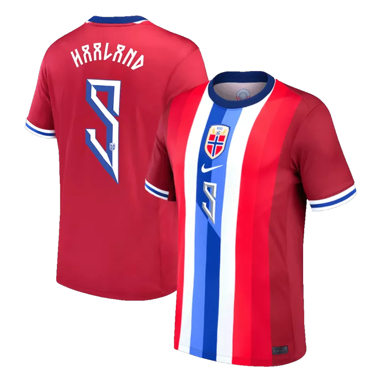Camiseta HAALAND #9 Noruega Euro 2024 Primera Equipación Local Hombre - Versión Hincha - camisetasfutbol