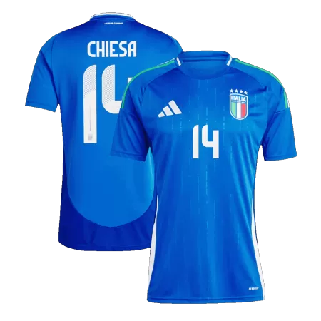 Calidad Premium Camiseta CHIESA #14 Italia Euro 2024 Primera Equipación Local Hombre - Versión Hincha - camisetasfutbol