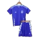 Miniconjunto Completo Argentina Copa América 2024 Segunda Equipación Visitante Niño (Camiseta + Pantalón Corto + Calcetines) - camisetasfutbol