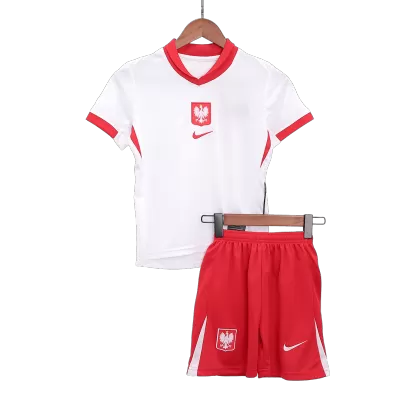 Miniconjunto Polonia Euro 2024 Primera Equipación Local Niño (Camiseta + Pantalón Corto) - camisetasfutbol