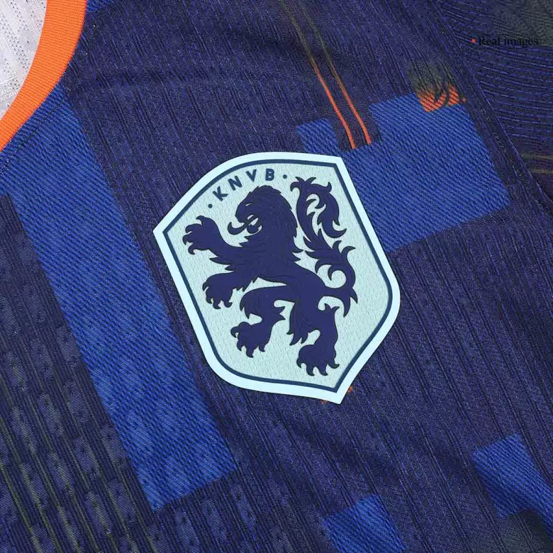 Camiseta Auténtica Holanda Euro 2024 Segunda Equipación Visitante Hombre - Versión Jugador - camisetasfutbol