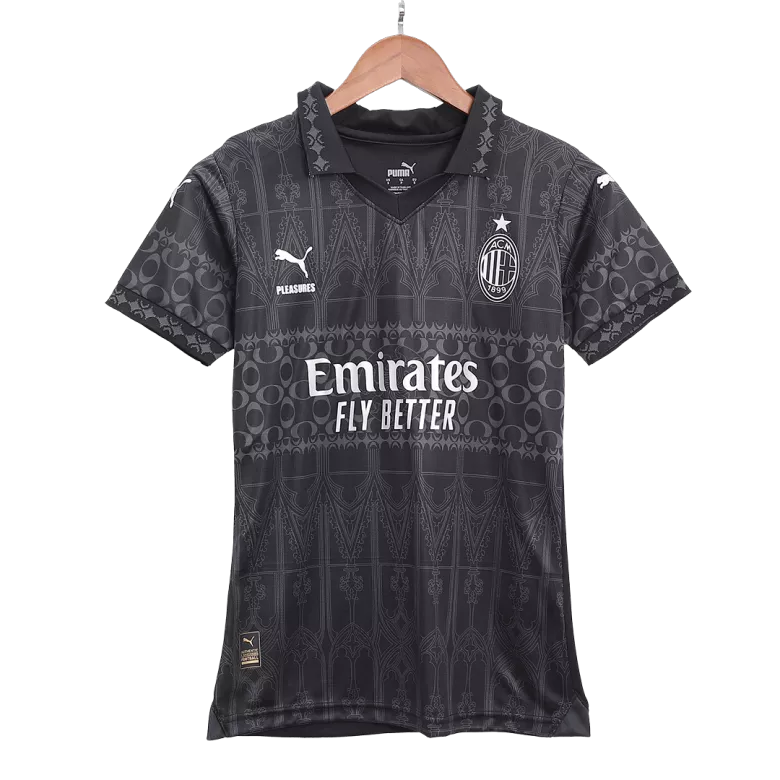Camiseta AC Milan x Pleasures 2023/24 Cuarta Equipación Mujer - Versión Hincha - camisetasfutbol