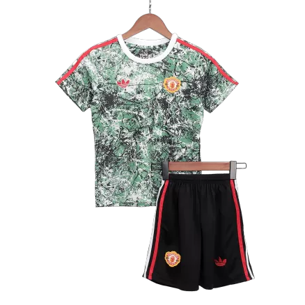 Miniconjunto Manchester United 2023/24 Niño (Camiseta + Pantalón Corto) - camisetasfutbol