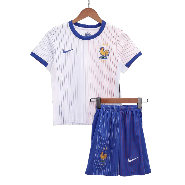 Miniconjunto Francia  Euro 2024 Segunda Equipación Visitante Niño (Camiseta + Pantalón Corto) - camisetasfutbol