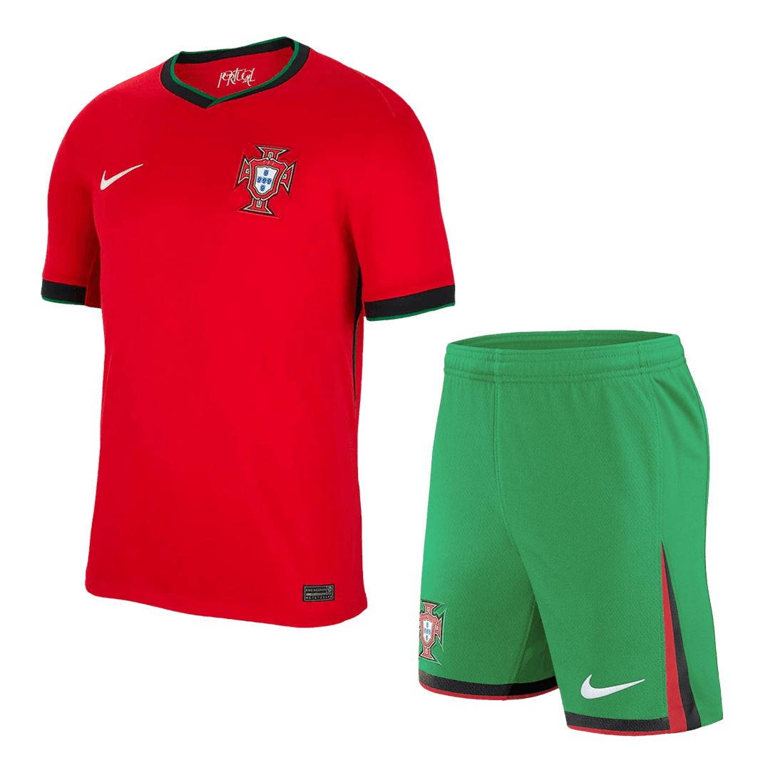 Calidad Premium Conjunto Portugal Euro Primera Equipación Local Hombre (Camiseta + Pantalón Corto) - camisetasfutbol