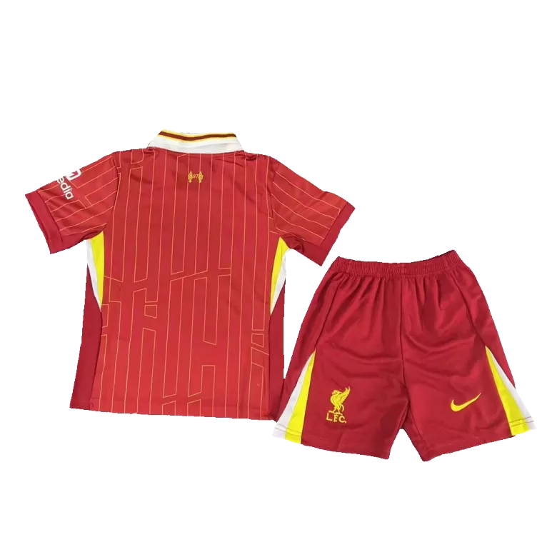 Miniconjunto Liverpool 2024/25 Primera Equipación Local Niño (Camiseta + Pantalón Corto) - camisetasfutbol