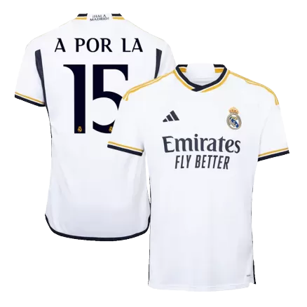 Camiseta A POR LA #15 Real Madrid 2023/24 Primera Equipación Local Hombre - Versión Hincha - camisetasfutbol
