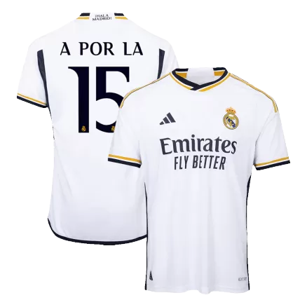 Camiseta Auténtica A POR LA #15 Real Madrid 2023/24 Primera Equipación Local Hombre - Versión Jugador - camisetasfutbol