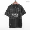 Miniconjunto AC Milan x Pleasures 2023/24 Cuarta Equipación Niño (Camiseta + Pantalón Corto) - camisetasfutbol