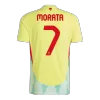 Camiseta MORATA #7 España Euro 2024 Segunda Equipación Visitante Hombre - Versión Hincha - camisetasfutbol