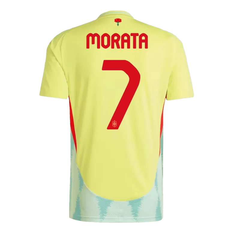 Camiseta MORATA #7 España Euro 2024 Segunda Equipación Visitante Hombre - Versión Hincha - camisetasfutbol