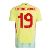 Camiseta LAMINE YAMAL #19 España Euro 2024 Segunda Equipación Visitante Hombre - Versión Hincha - camisetasfutbol