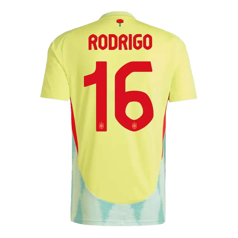 Camiseta RODRIGO #16 España Euro 2024 Segunda Equipación Visitante Hombre - Versión Hincha - camisetasfutbol