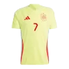 Camiseta MORATA #7 España Euro 2024 Segunda Equipación Visitante Hombre - Versión Hincha - camisetasfutbol