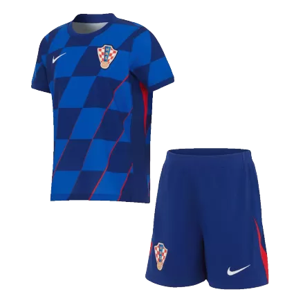 Miniconjunto Croacia Euro 2024 Segunda Equipación Visitante Niño (Camiseta + Pantalón Corto) - camisetasfutbol