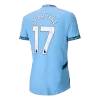 Camiseta DE BRUYNE #17 Manchester City 2024/25 Primera Equipación Local Hombre - Versión Hincha - camisetasfutbol