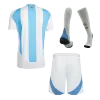 Calidad Premium Conjunto Completo Argentina 2024 Primera Equipación Local Hombre (Camiseta + Pantalón Corto + Calcetines) - camisetasfutbol