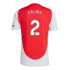 Camiseta SALIBA #2 Arsenal 2024/25 Primera Equipación Local Hombre - Versión Hincha - camisetasfutbol