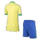 Miniconjunto Brazil Copa América 2024 Primera Equipación Local Niño (Camiseta + Pantalón Corto) - camisetasfutbol