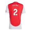 Calidad Premium Camiseta SALIBA #2 Arsenal 2024/25 Primera Equipación Local Hombre - Versión Hincha - camisetasfutbol