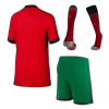 Miniconjunto Completo Portugal Euro 2024 Primera Equipación Local Niño (Camiseta + Pantalón Corto + Calcetines) - camisetasfutbol