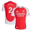 Camiseta SALIBA #2 Arsenal 2024/25 Primera Equipación Local Hombre - Versión Hincha - camisetasfutbol