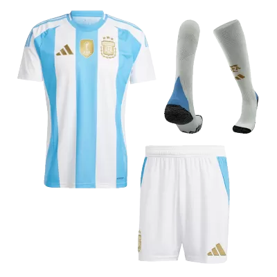 Calidad Premium Conjunto Completo Argentina 2024 Primera Equipación Local Hombre (Camiseta + Pantalón Corto + Calcetines) - camisetasfutbol